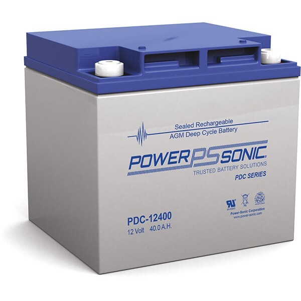 Power-Sonic 12V 40.7Ah AGM Deep Cycle Battery