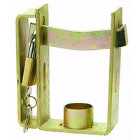 COUPLING LOCK & PADLOCK DUAL PLATED WITH PADLOCK DELUXE