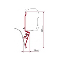 Fiamma F45 Awning Mounting Bracket Kit- Suit Vw T2 & Vw T3 98655-035