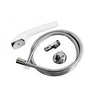 HAND HELD SHOWER ROSE HOSE&BKT WITH CHROME HOSE