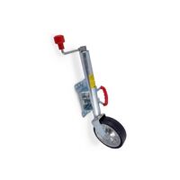 JOCKEY WHEEL 8IN W LGE SWIVEL WITH LARGE SWIVEL PLATE