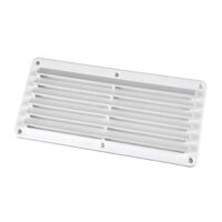 PLASTC LOUVRE VENT 125X260 WHT WHITE