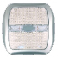 LED SQUARE LIGHT 60 WHT LEDS PUSH BUT6 BLUE LED/NIGHT LIGHT