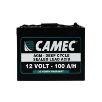 CAMEC 100AH SLA AGM BATTERY FULLY SEALED - 3 YEARS WARRANTY