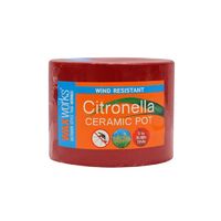 CITRONELLA CERAMIC POT WIND RESISTANT