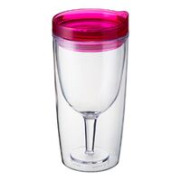 TRAVINO WINE TUMBLER RUBY PINK