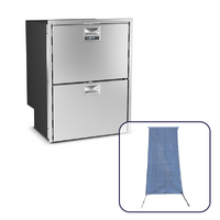 Vitrifrigo DRW180A 150 Litre Double Drawer Fridge, 12/24/240V