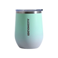 Alcoholder Stemless Insulated Tumbler, Fade Grey/beach Glass