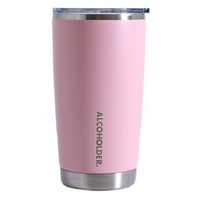 Alcoholder 5 O'clock Stainless Tumbler,Alcoholder 5 O'clock Stainless Tumbler, Glitter Blush Pink Glitter Blush Pink