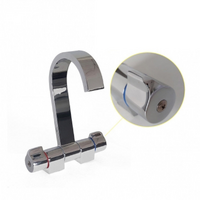 Barka Double Handle Chrone Ceramic Fold Down J Spout Mixer