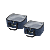 Aussie Traveller Clear Top Small Storage Bag, 2 Pack