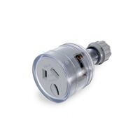 EXTENSION SOCKET 15AMP CLEAR 438/15TR