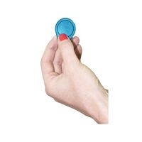 KEYLESS ENTRY SPARE KEY TAG TEAL COLOURED, UNCODED