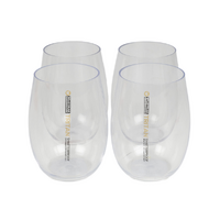 Wildtrak Tritan 4 Pack Stemless Wine Glasses 444ml