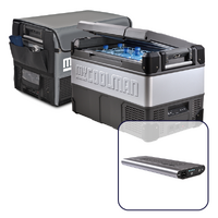 myCOOLMAN All-Rounder 60 Litre Portable Fridge Freezer with Cover + 15Ah Power Pack Bundle