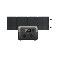 EcoFlow River 2 MAX Portable Power Station (42Ah@12V) Bundle with Solar Panel