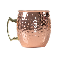 D-STILL Moscow Mule Mug Copper Plated Hammered 550ml - Singles