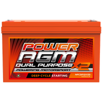 Power AGM 12V 135Ah Dual Purpose Battery