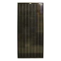 Enerdrive 100W Fixed Solar Panel, Black