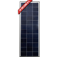 Enerdrive 120W Slim Fixed Solar Panel, Black