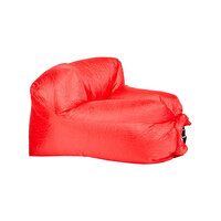 Inflatable Air Lounger for Beach Camping Festival Outdoor Lazy Lounge Chair 100 x 80 x 62cm Red