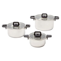 Westinghouse Stainless Steel Nesting Pot and Pan Set 3 Piece