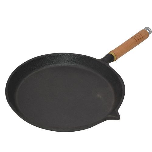 Supex Cast Iron Round Fry Pan, 220mm Dia.